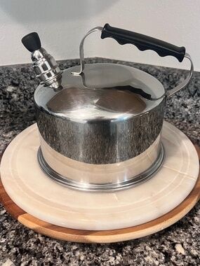 Vintage Lifetime 3-Quart (12-Cup) Whistling Tea Kettle 18-8 Stainless Steel
